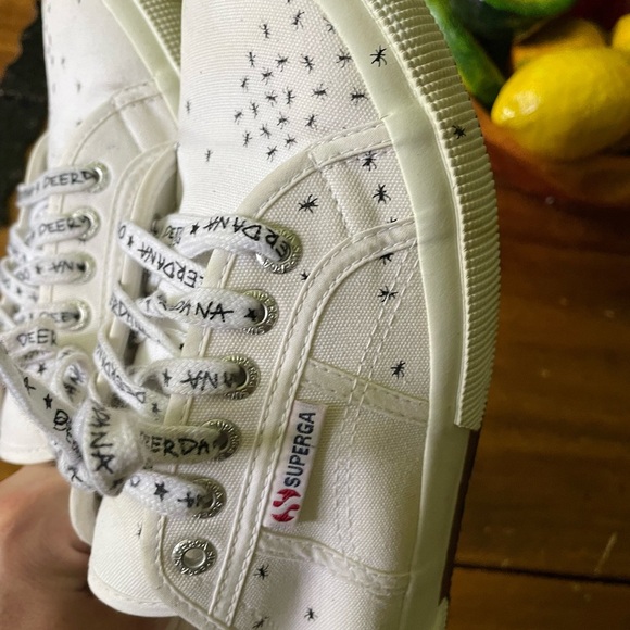 Superga x Deerdana 2750 Ants S00E1E0 White Sneaker Shoes Womens Size 41 - Picture 8 of 12
